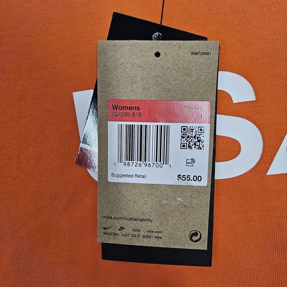 Nike ACG Team USA Dri-Fit Graphic Shirt Orange IQ4095-819 Women's Size Large - Picture 5 of 8